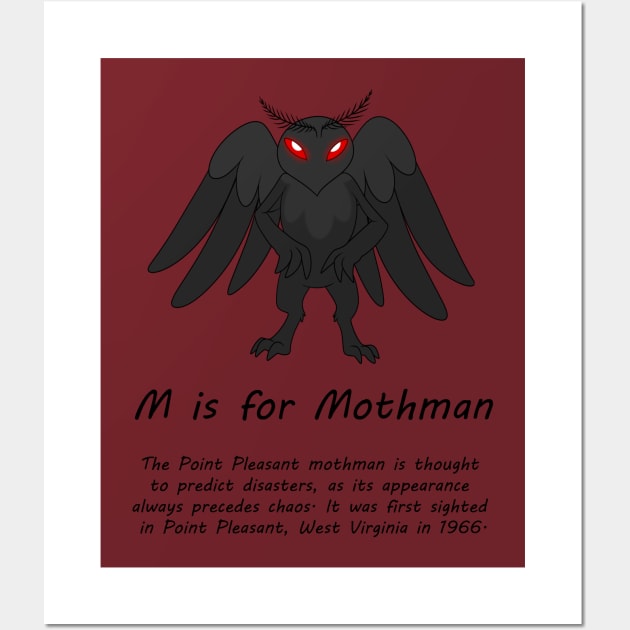 Mothman Wall Art by possumtees